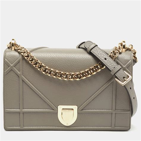 dior diorama consignment|Dior // 2017 Grey Leather Diorama Shoulder Bag – VSP .